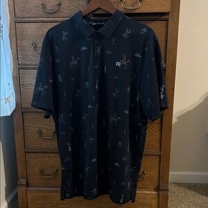 Travis Mathew Black Golf Shirt
Day of the Dead design